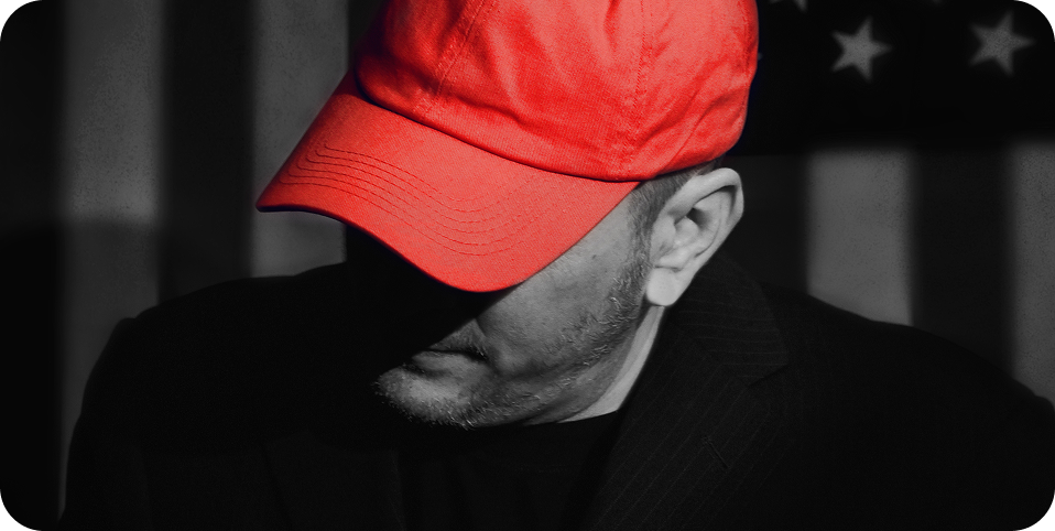 man wearing a red hat